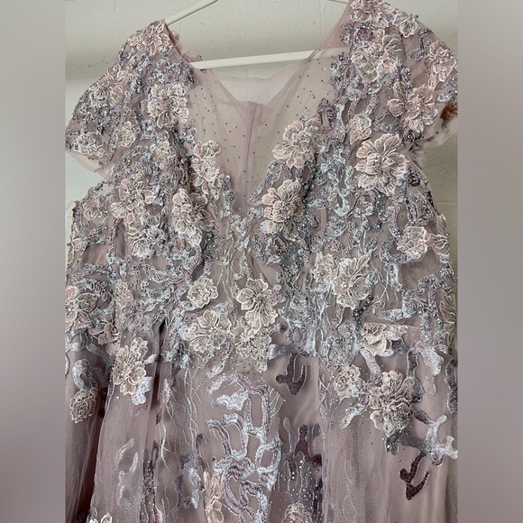 Mac Duggal 20315 Embroidered Cap Sleeve A Line - Picture 6 of 10